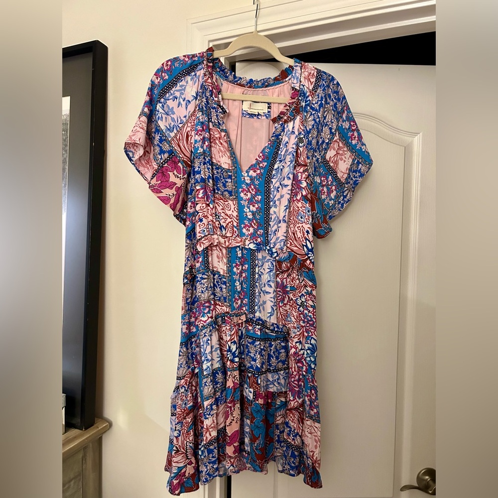 By Anthropologie Robin Tiered Mini Dress